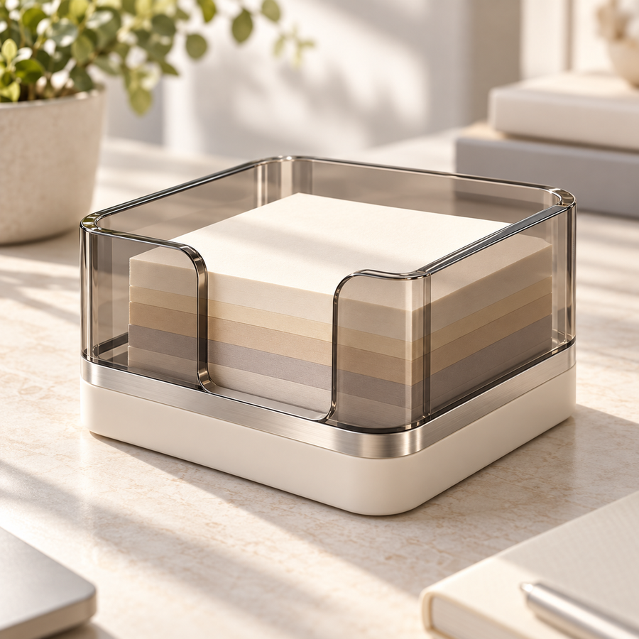 Livalwell® Smoked Acrylic Sticky Note Holder