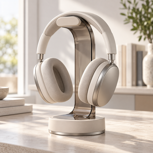 Livalwell® Modern Smoked Acrylic Headphone Stand