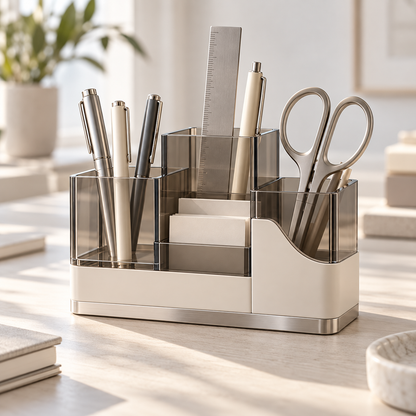 Livalwell® Multi-Compartment Desk Organizer