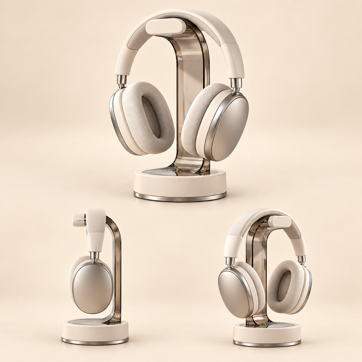 Livalwell® Modern Smoked Acrylic Headphone Stand