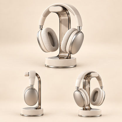 Livalwell® Modern Smoked Acrylic Headphone Stand